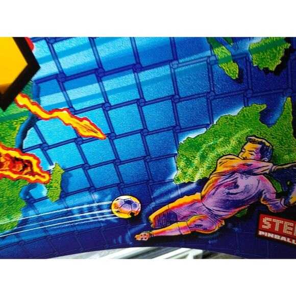 Striker Xtreme Pinball Translite Art Sheet Original Soccer Sports Vintage - Picture 6 of 11